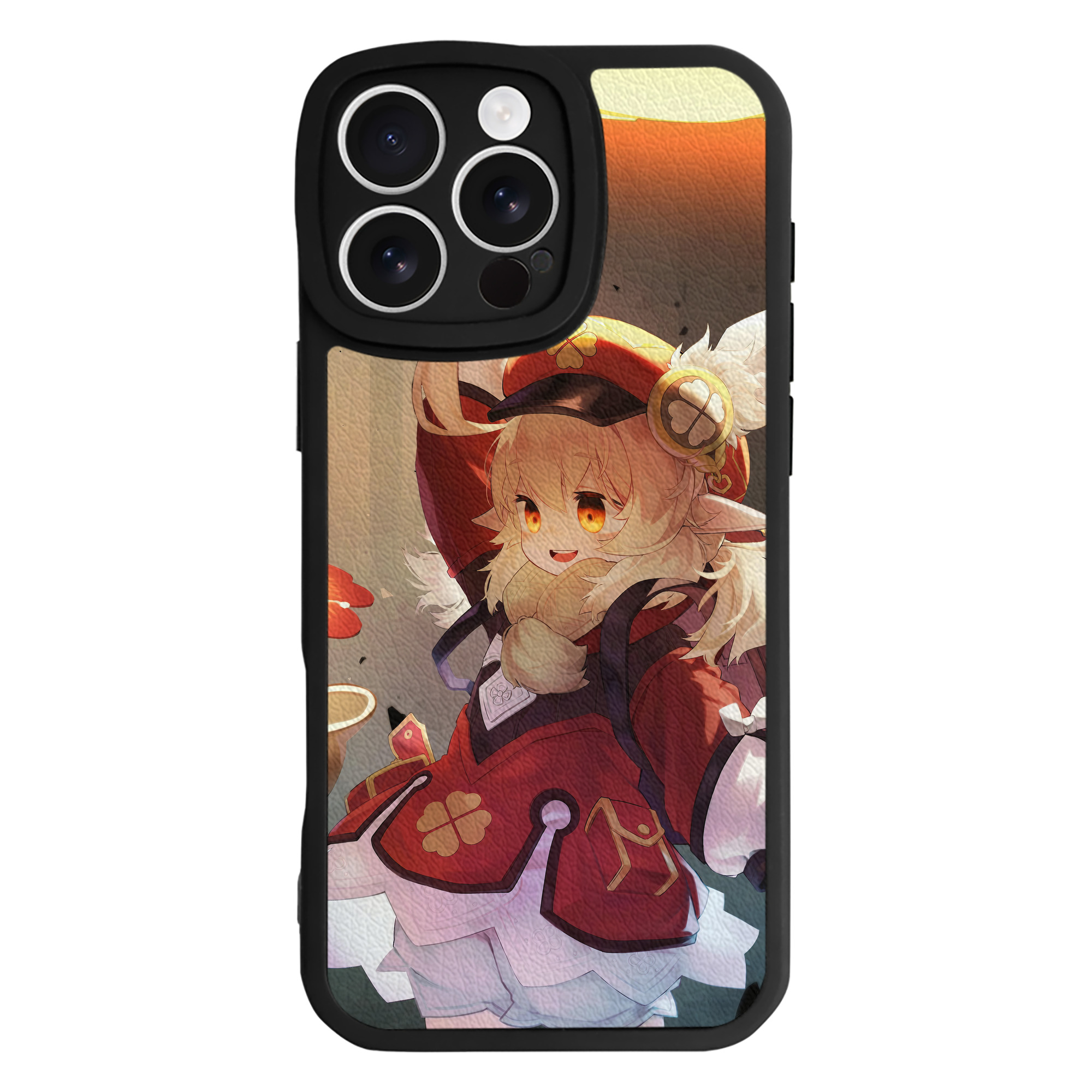 げんし神 genshin 【iPhone 16シリーズ対応】シリコンスマホケース（レザー調） 材質：シリコン